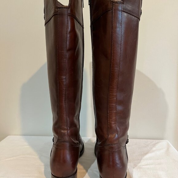 Frye Melissa Button Boots Cognac Size 6 - Picture 9 of 11